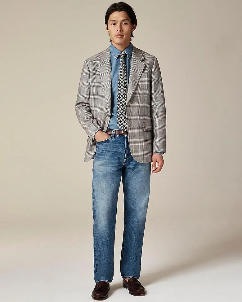 Crosby Classic-fit blazer in Italian linen twill