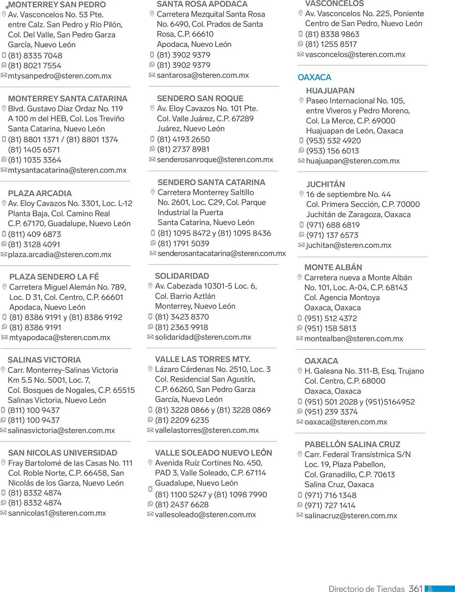 Catálogo de Catálogo Steren 1 de enero al 1 de enero 2027 - Pagina 373
