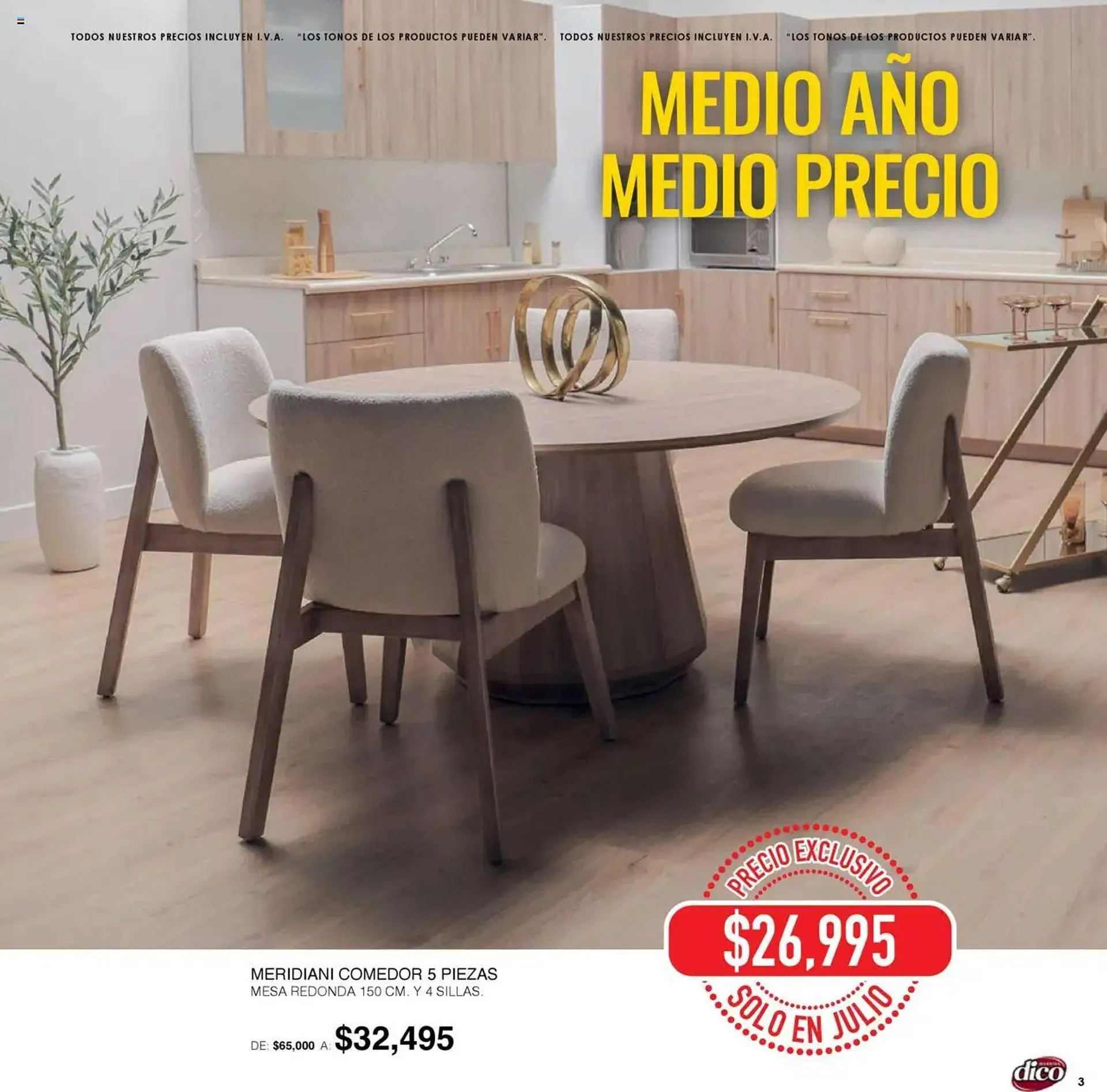 Catálogo de Catálogo Muebles Dico 1 de julio al 1 de agosto 2025 - Pagina 3