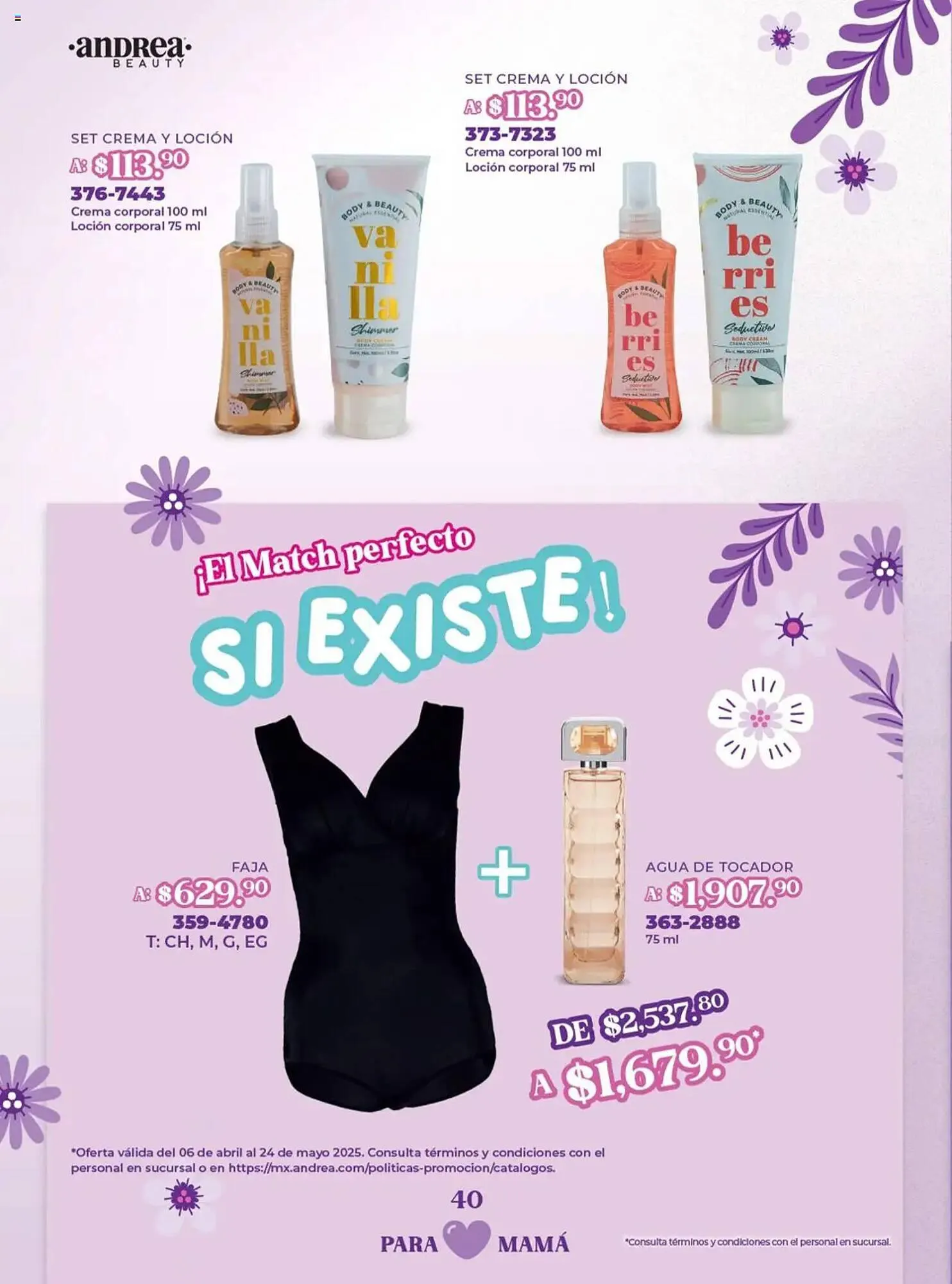 Catálogo de Catálogo Andrea 6 de abril al 24 de mayo 2025 - Pagina 40