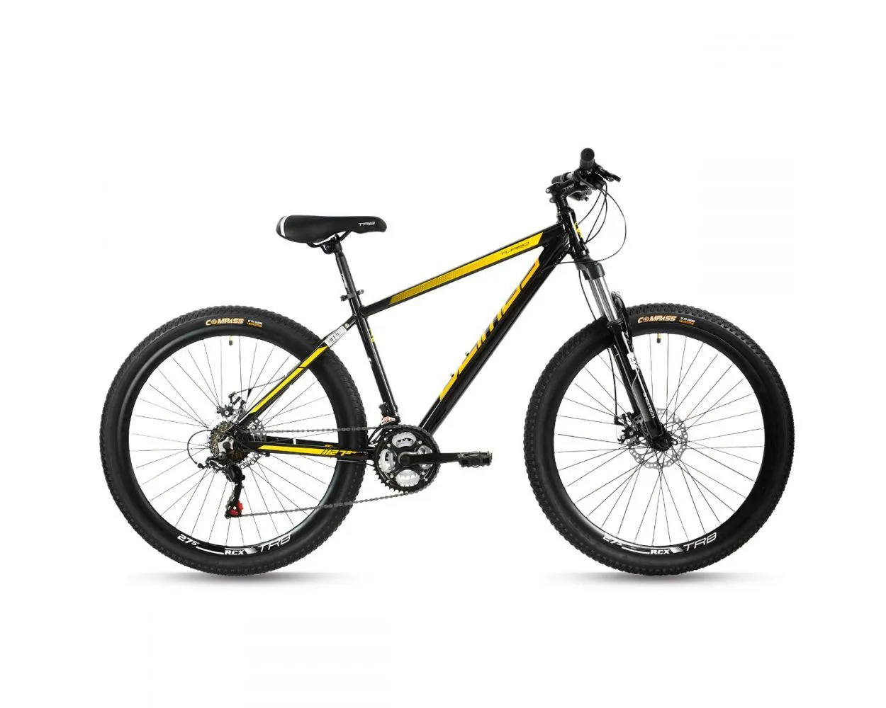 Bicicleta R 27.5 Montaña Deimos 21 Velocidades Aluminio Negro Amarillo