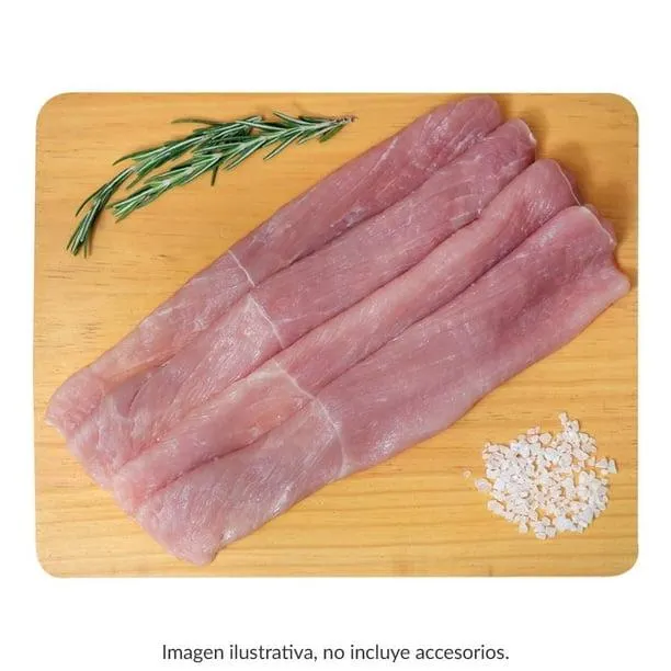 Milanesa de cerdo por kg peso aprox por charola 500 g
