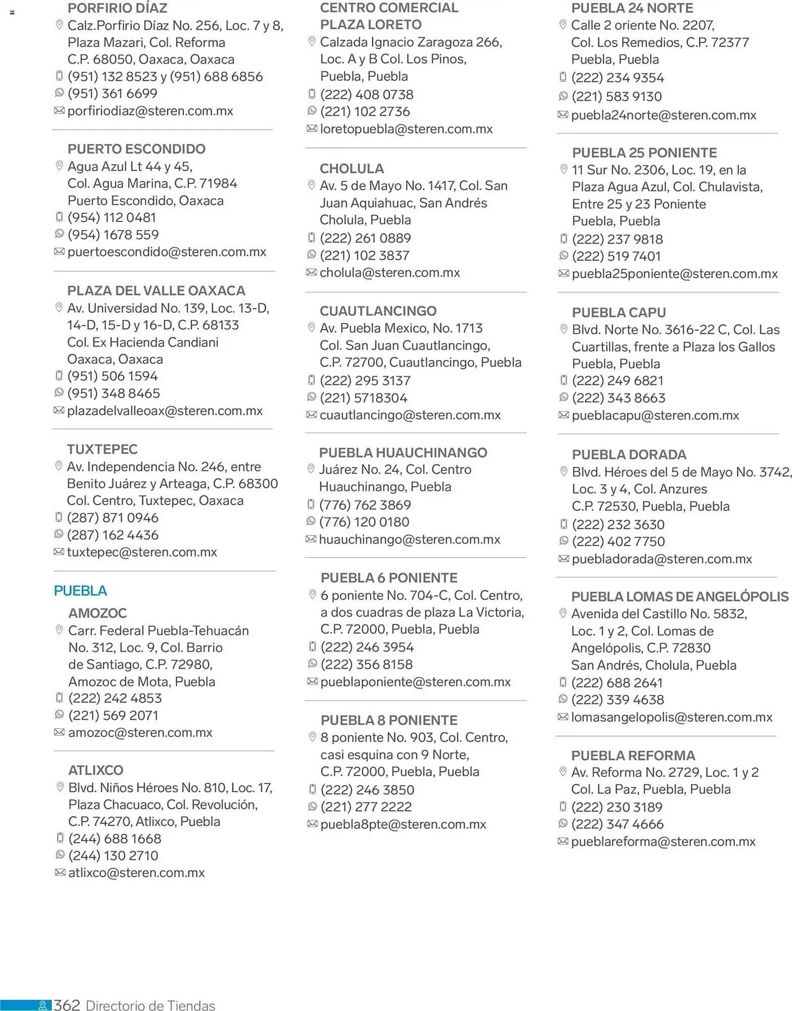 Catálogo de Catálogo Steren 1 de enero al 1 de enero 2027 - Pagina 374