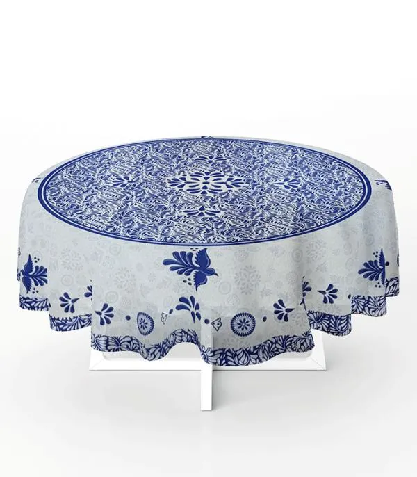 Mantel redondo talavera v1