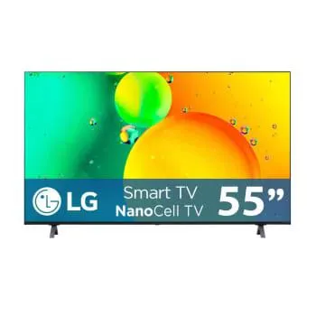 Pantalla LG 55 Pulgadas NanoCell Smart TV ThinQ AI 55NANO755QA