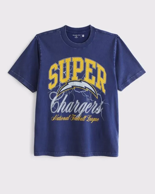 Los Angeles Chargers Vintage-Inspired Graphic Tee