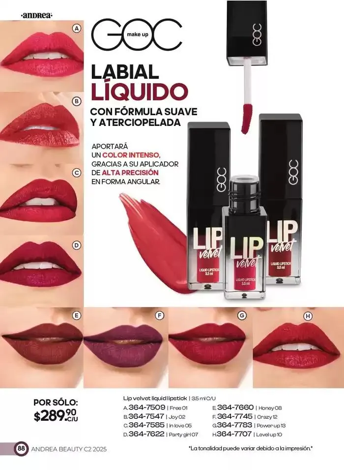 Catálogo de ANDREA | BELLEZA INTEGRAL DAMA 21 de marzo al 20 de abril 2025 - Pagina 88