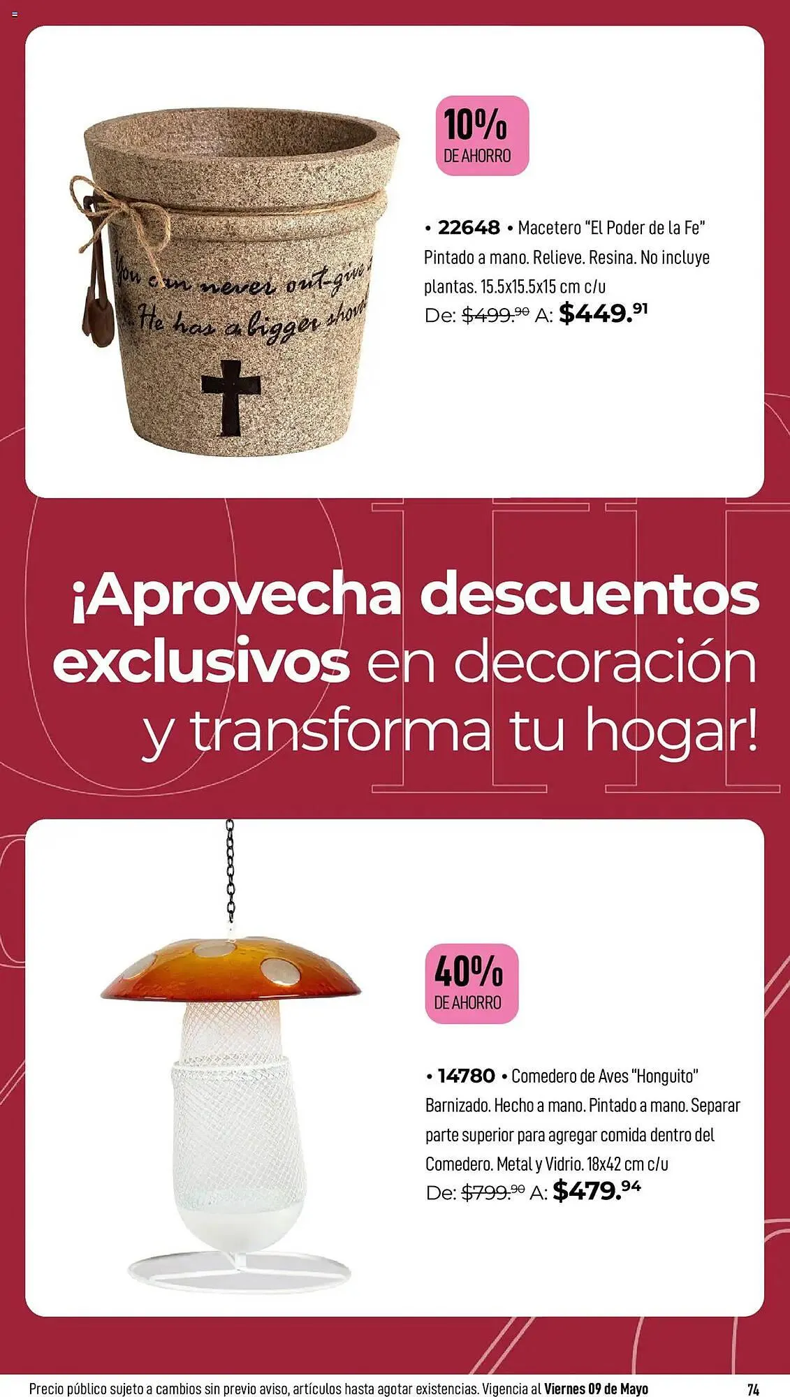 Catálogo de Catálogo Home Interiors 22 de abril al 9 de mayo 2025 - Pagina 74