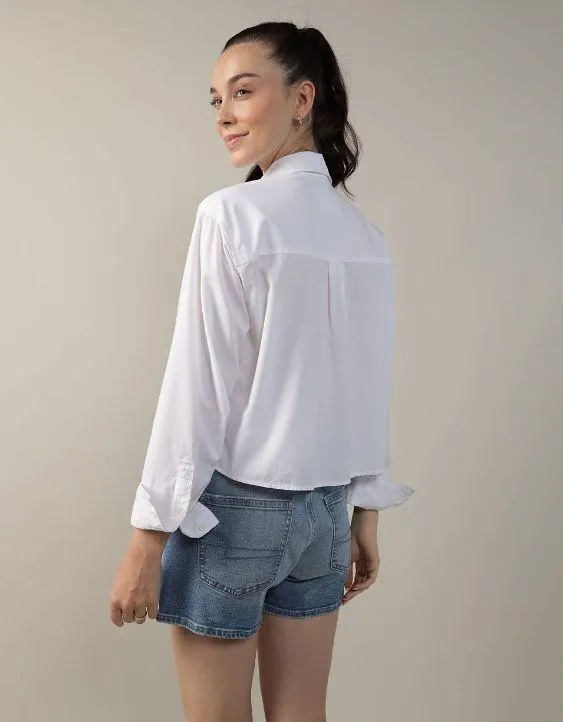 AE Camisa cropped con botones