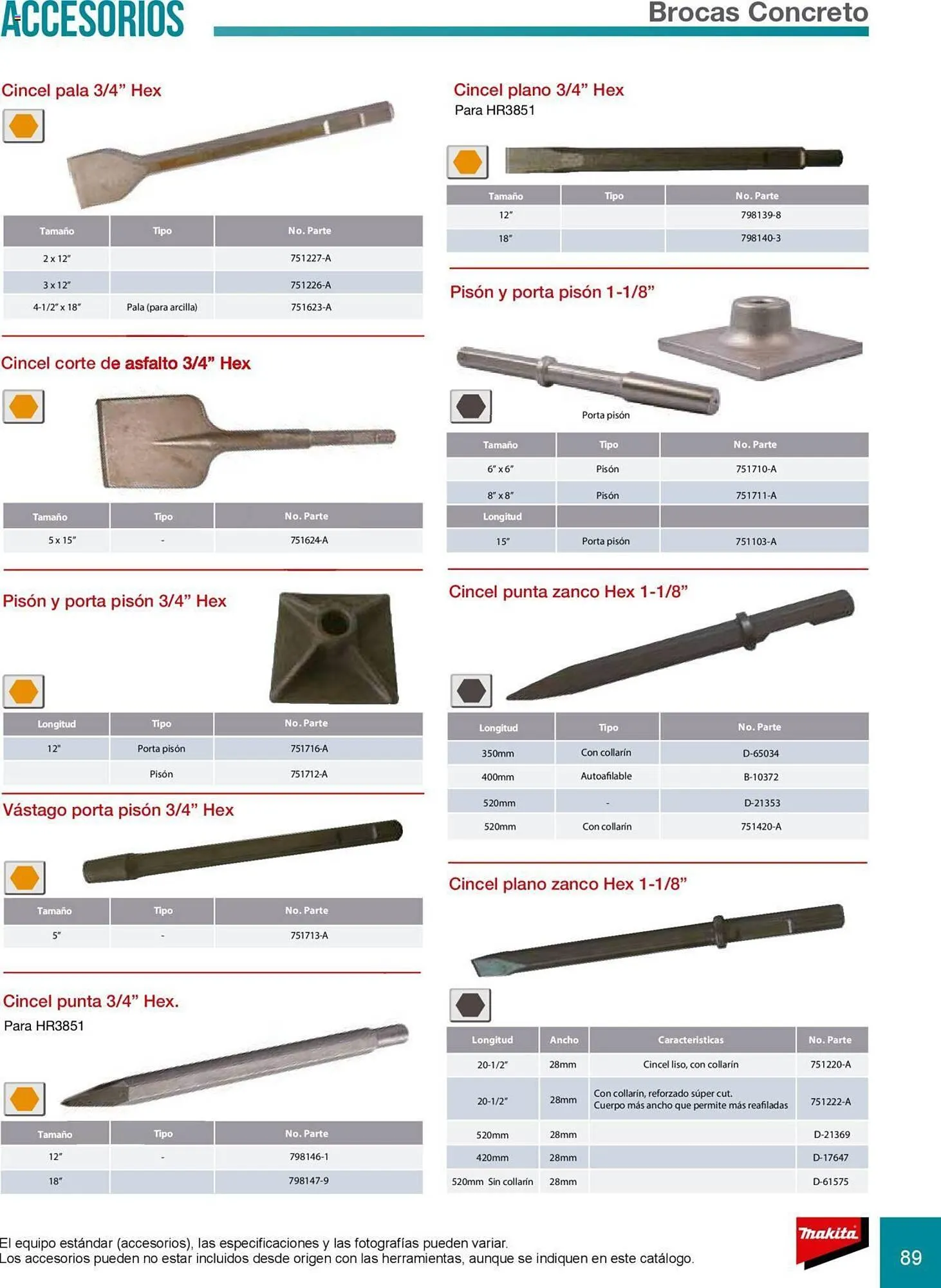 Catálogo de Catálogo Makita 8 de julio al 31 de diciembre 2025 - Pagina 89
