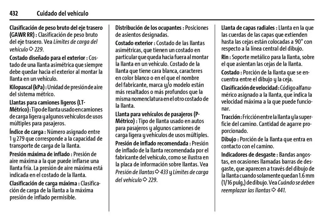 Catálogo de Cheyenne 2025 Manual del propietario 22 de enero al 31 de diciembre 2025 - Pagina 433