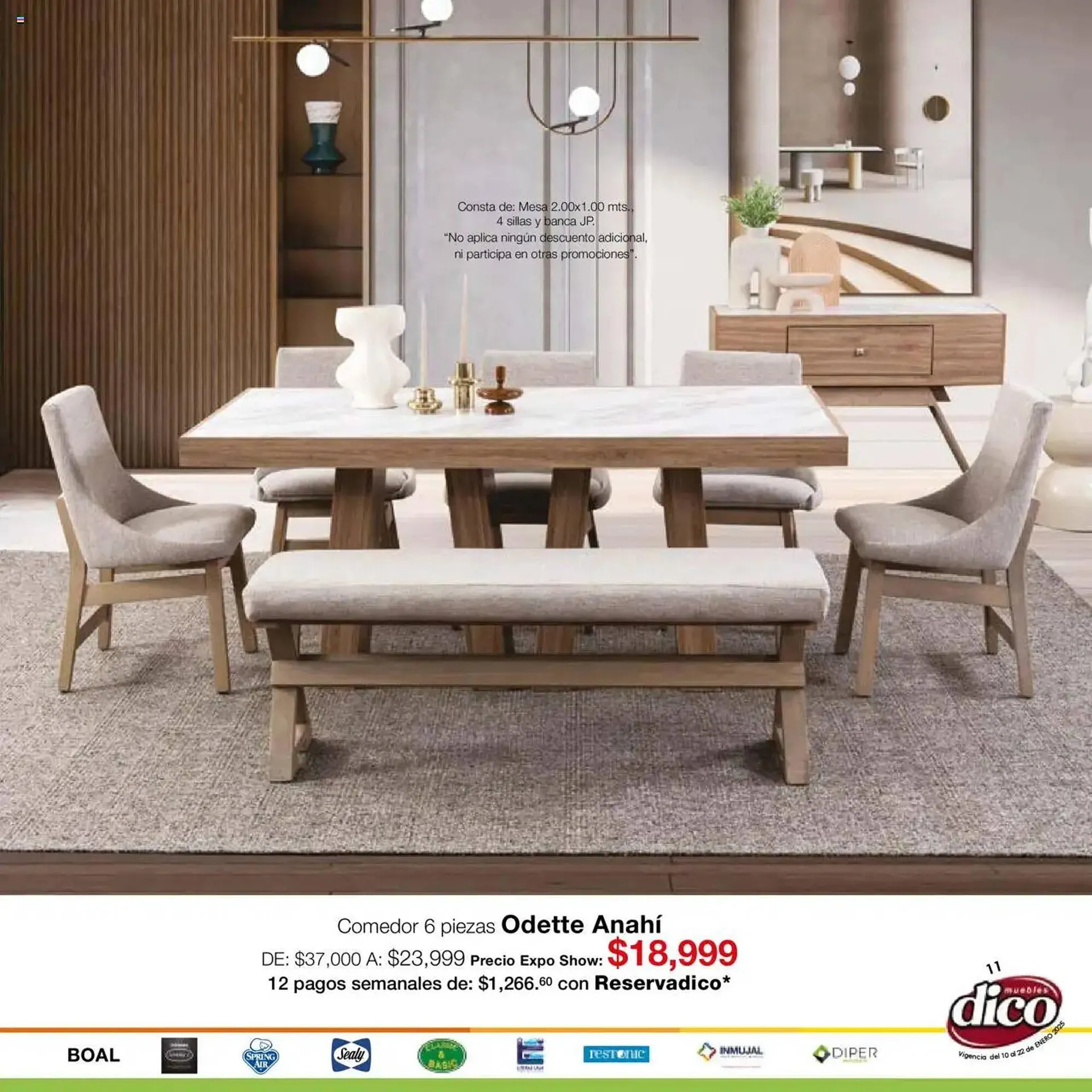 Catálogo de Catálogo Muebles Dico 10 de enero al 22 de enero 2025 - Pagina 11