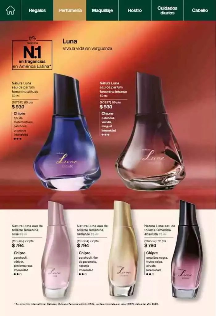 Catálogo de Revista Natura Ciclo 18 2024 8 de noviembre al 8 de diciembre 2024 - Pagina 36