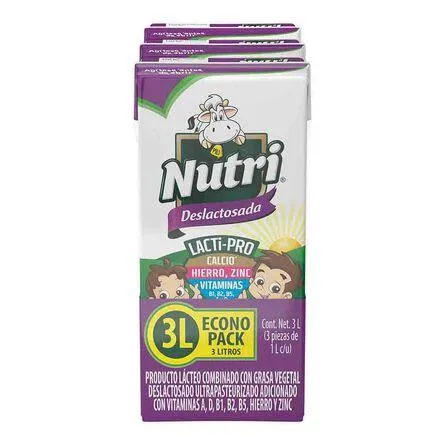 Producto Lacteo Combinado Nutri Deslactosada 3 pz 1 L