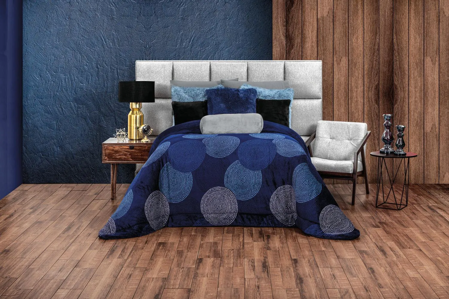 Cobertor Flannel Extra Suave Cobalto