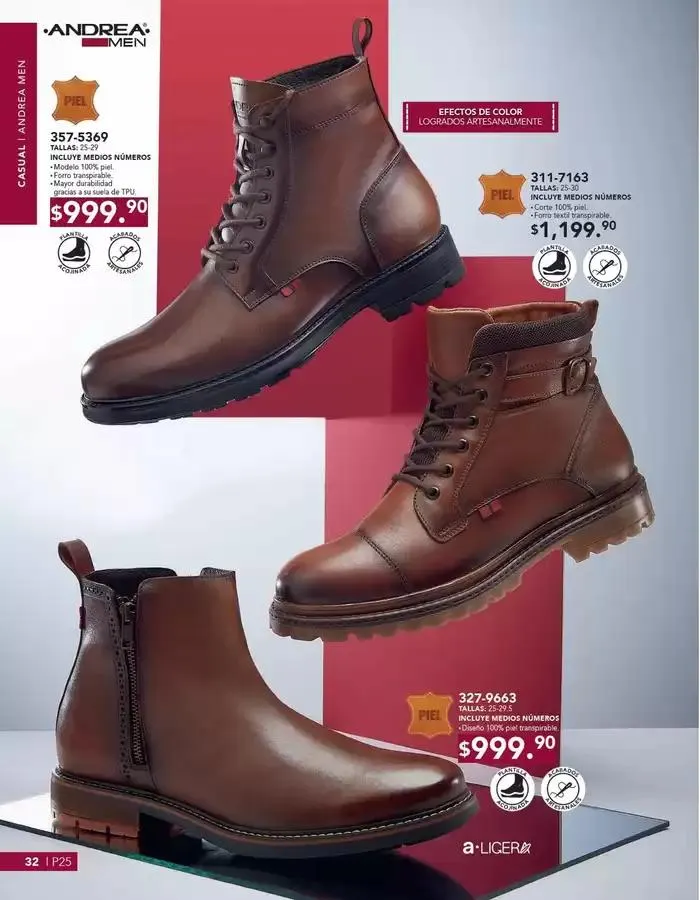 Catálogo de ANDREA | CALZADO CABALLERO 26 de enero al 24 de mayo 2025 - Pagina 32