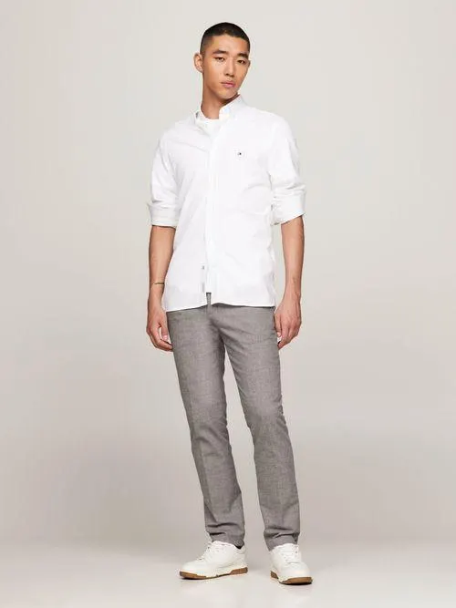 Camisa 1985 de piqué con corte slim de hombre Tommy Hilfiger