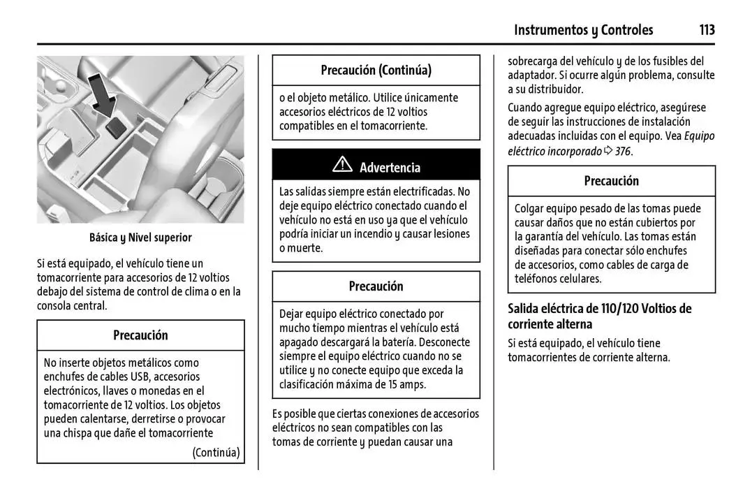 Catálogo de Cheyenne 2025 Manual del propietario 22 de enero al 31 de diciembre 2025 - Pagina 114