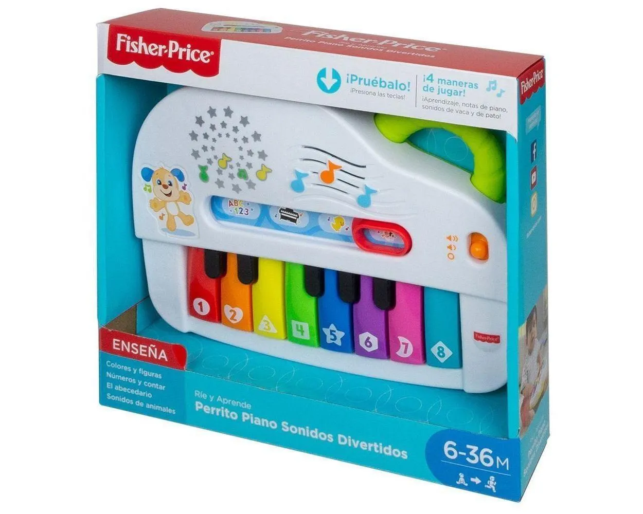 F-P RÍE Y APRENDE PERRITO PIANO SONIDOS DIVERTIDOS GFX33