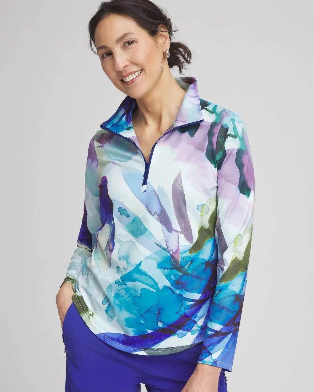 Zenergy ® UPF Mockneck Half-Zip Pullover