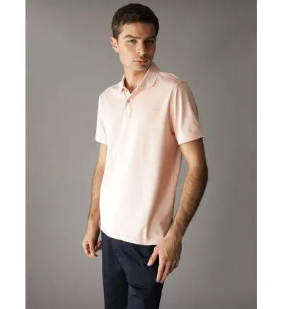 Polo Calvin Klein Liquid Touch Hombre Rosa