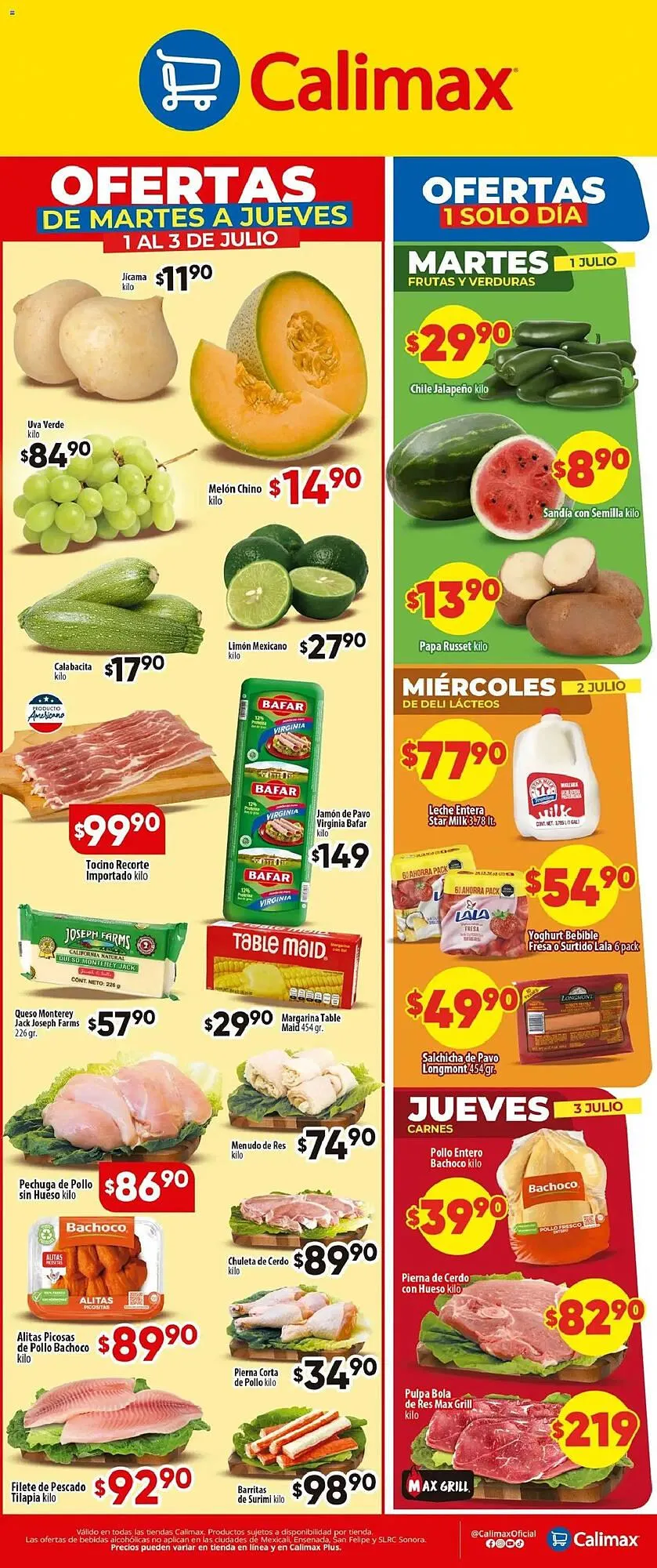Catálogo de Catálogo Calimax 1 de julio al 4 de julio 2025 - Pagina 1