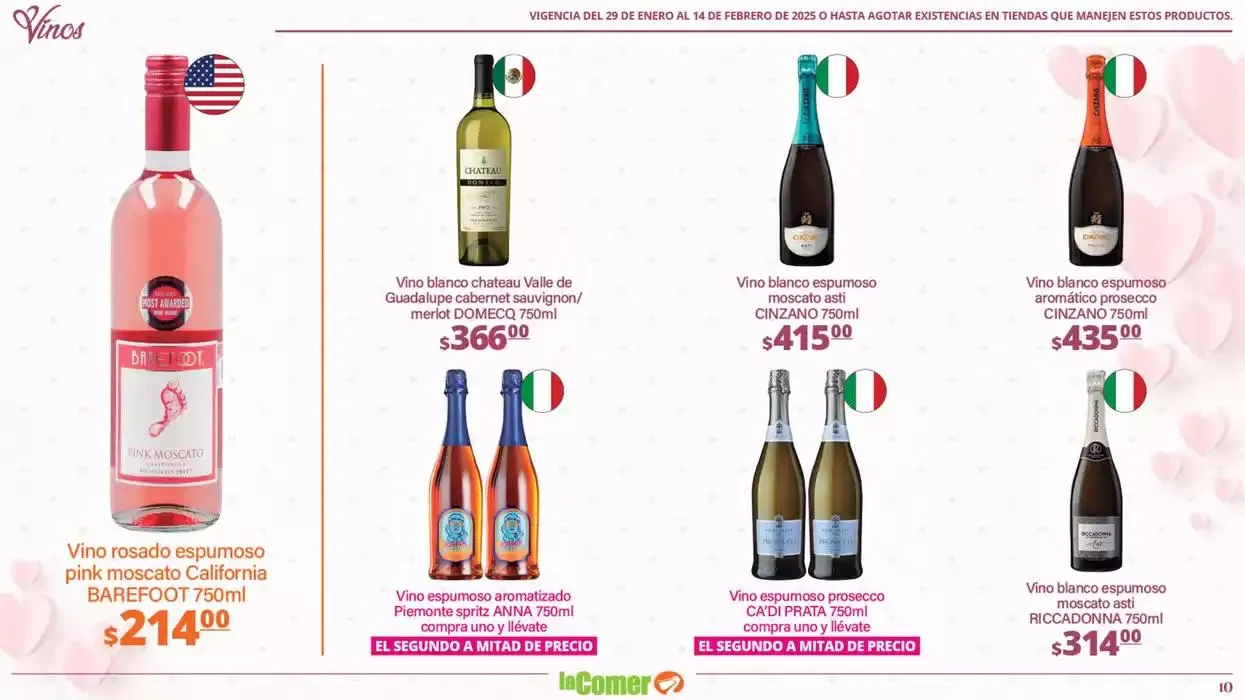 Catálogo de La Comer especial San Valentín 29 de enero al 14 de febrero 2025 - Pagina 10