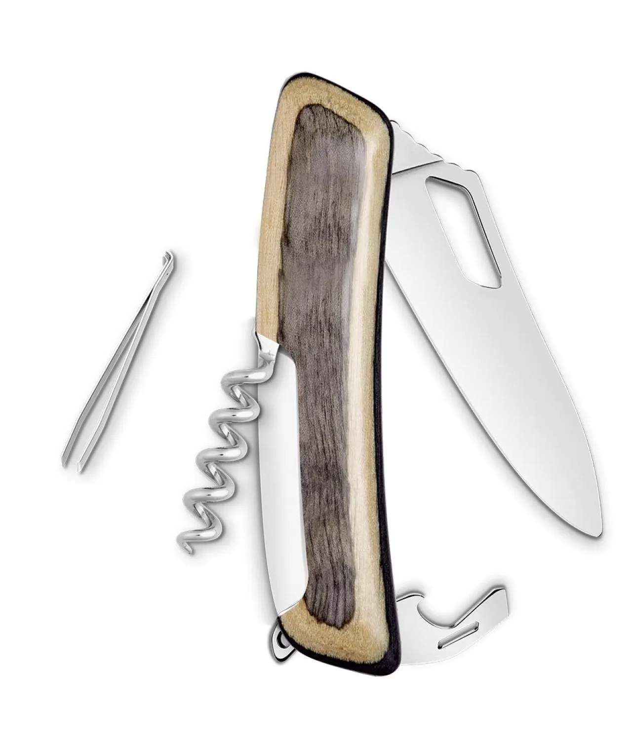 Navaja ORIGINAL Winemaker SH01R-WM, 7 funciones, madera laminada blanca