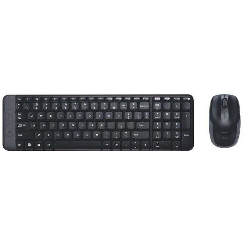 Teclado y Mouse Inalámbrico MK220 USB Negro Logitech