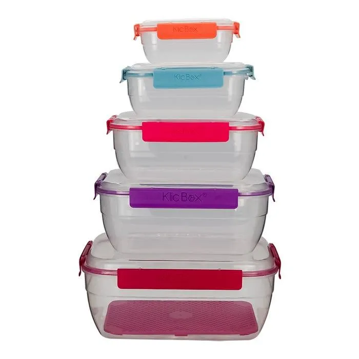 Juego de 5 contenedores plástico 200-4355-24 Home Sweet Home