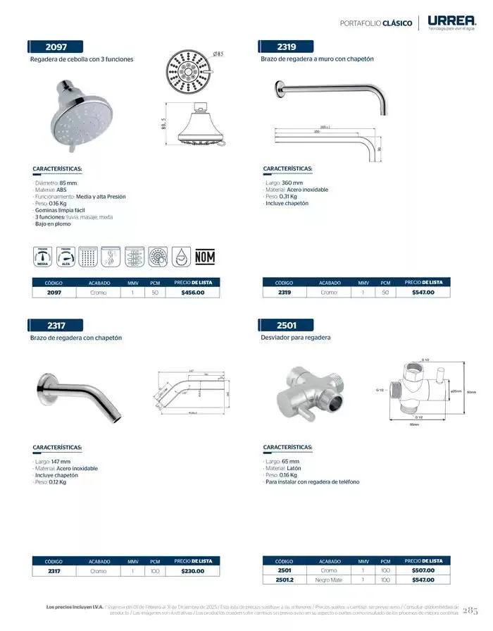 Catálogo de Catálogo Residencial 2025 28 de febrero al 28 de febrero 2026 - Pagina 291