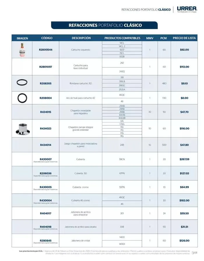 Catálogo de Catálogo Residencial 2025 28 de febrero al 28 de febrero 2026 - Pagina 307