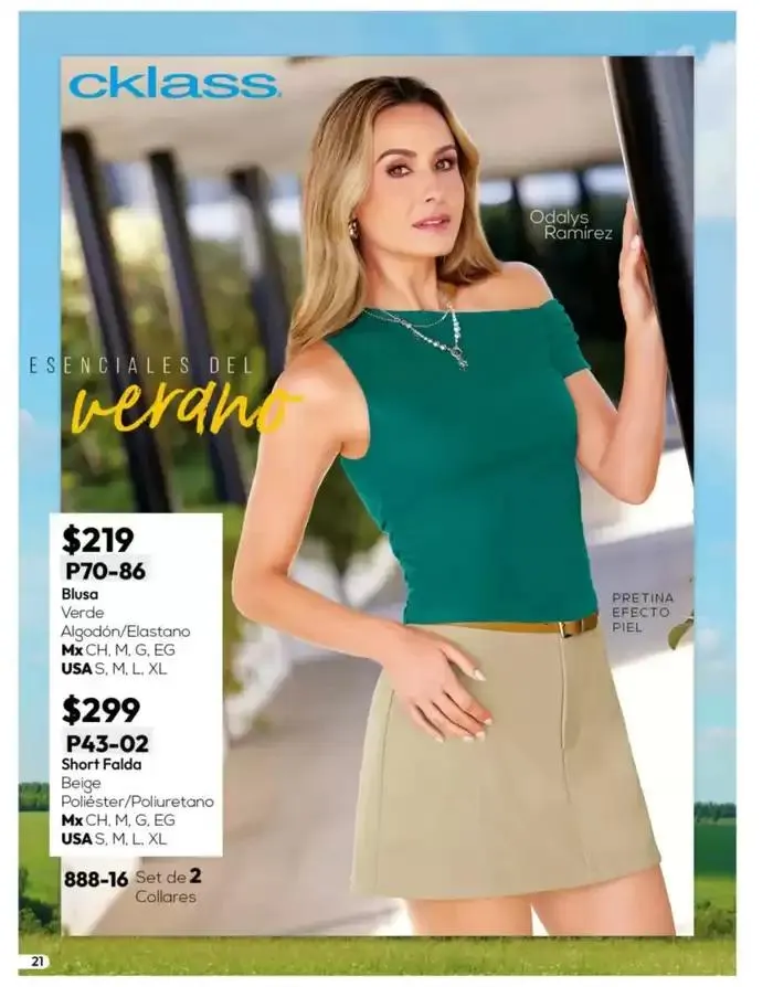 Catálogo de Catálogo Cklass Ropa Complemento de Verano 2025 México 1 de marzo al 30 de septiembre 2025 - Pagina 22