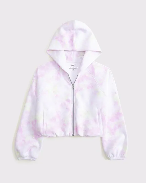 ypb neoknit bubble hem full-zip hoodie