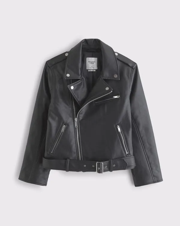 Vegan Leather Biker Jacket