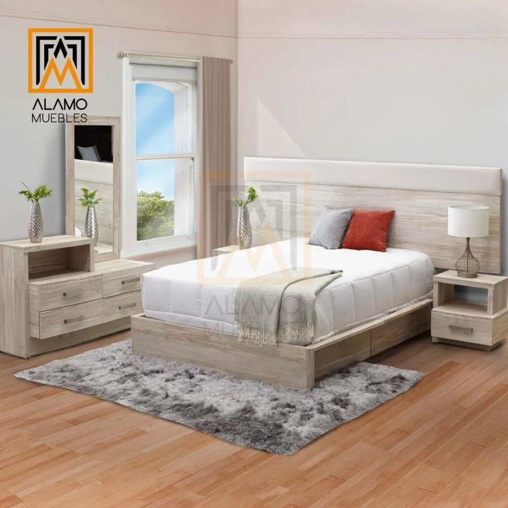 Recámara Alesa King Size 6 Piezas