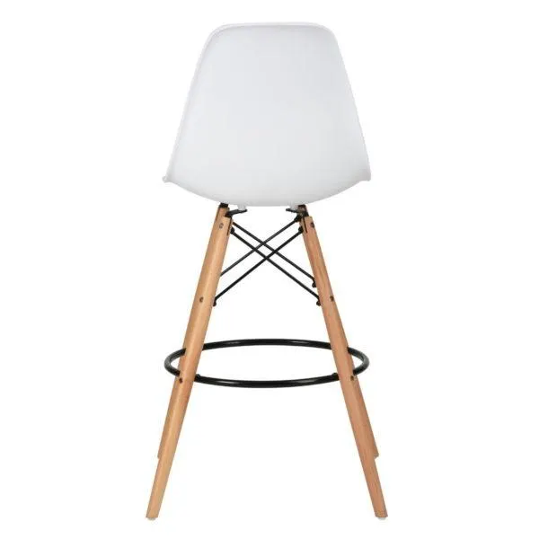 Set de 2 bancos PP para bar RICO blanco Bekan