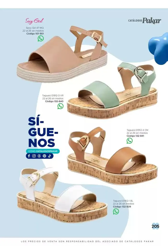 Catálogo de Pakar Sandalia 31 de enero al 31 de mayo 2025 - Pagina 205