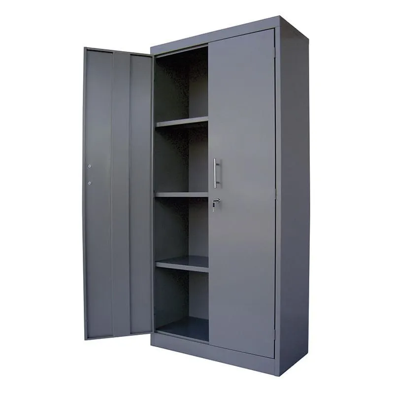 GABINETE METAL 3 ENTREPAÑOS FIJOS C/CHAPA ALUMINIO CROMO GM-9143/OFIX-0006
