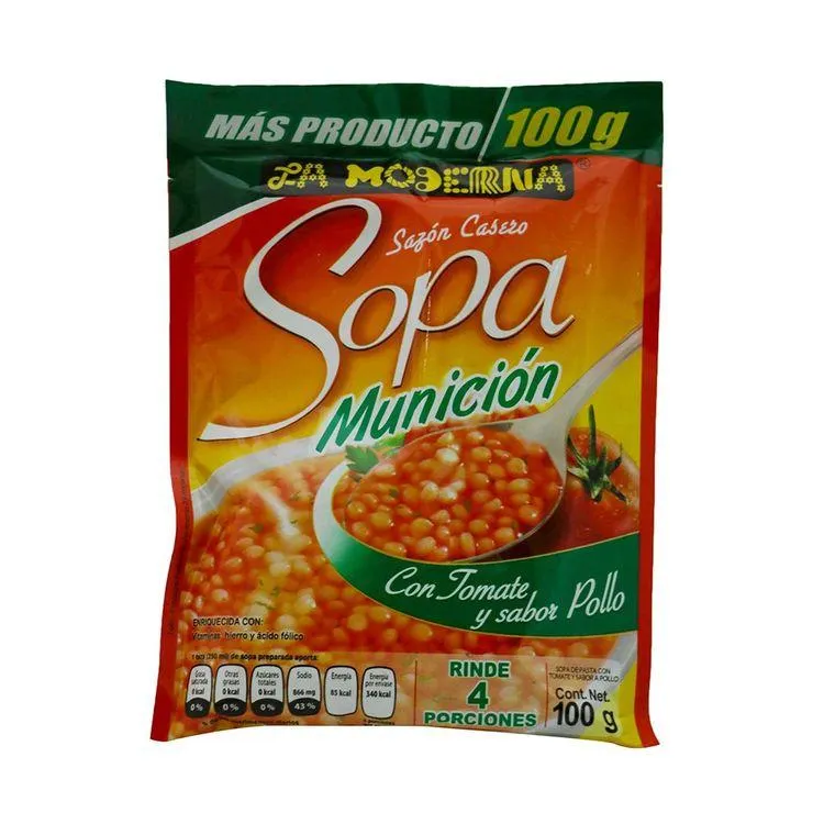 Sopa En Sobre La Moderna Munic C/T 100G - La Moderna - 1 pieza
