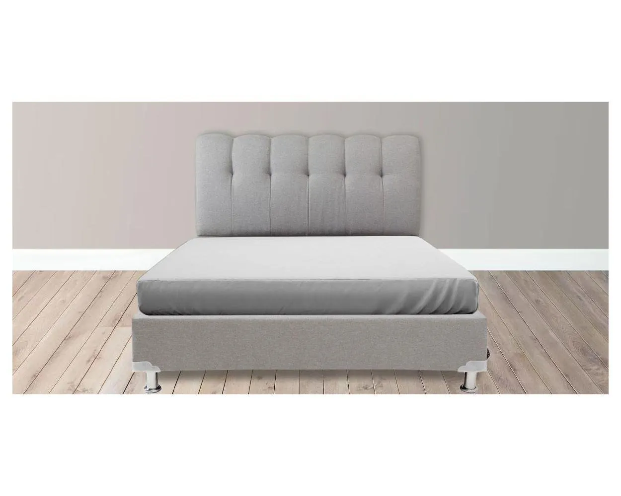 Cama Queen Size Nube Gris