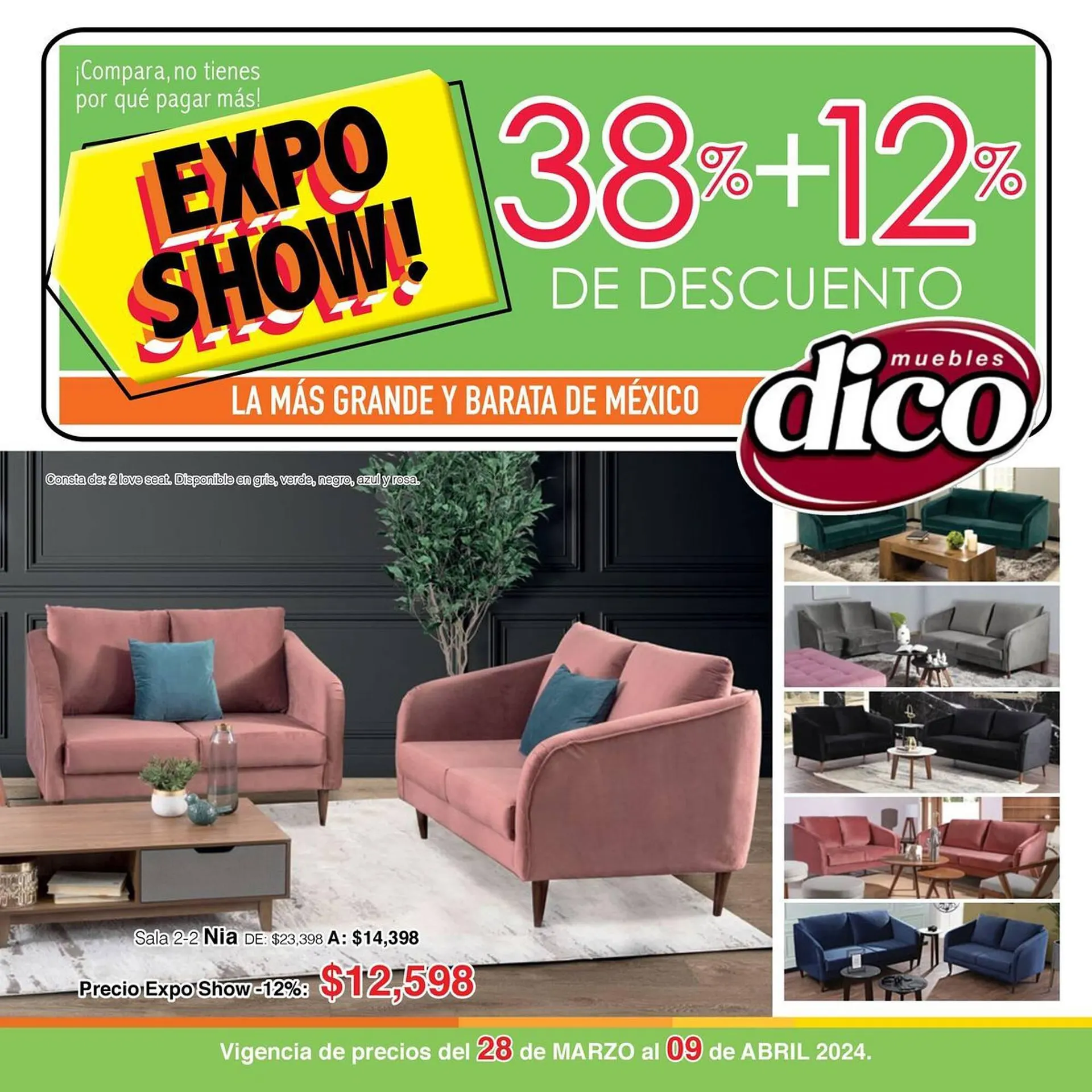 Catálogo de Catálogo Muebles Dico 29 de marzo al 9 de abril 2024 - Pagina 1