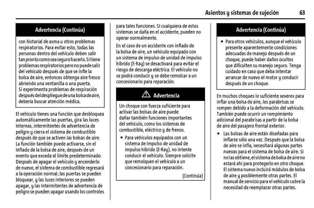 Catálogo de Chevrolet Corvette Stingray Manual del propietario 22 de enero al 31 de diciembre 2025 - Pagina 64