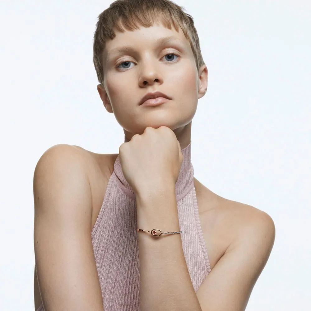 Pulseira North, Vermelho, Banhado a ouro rosa