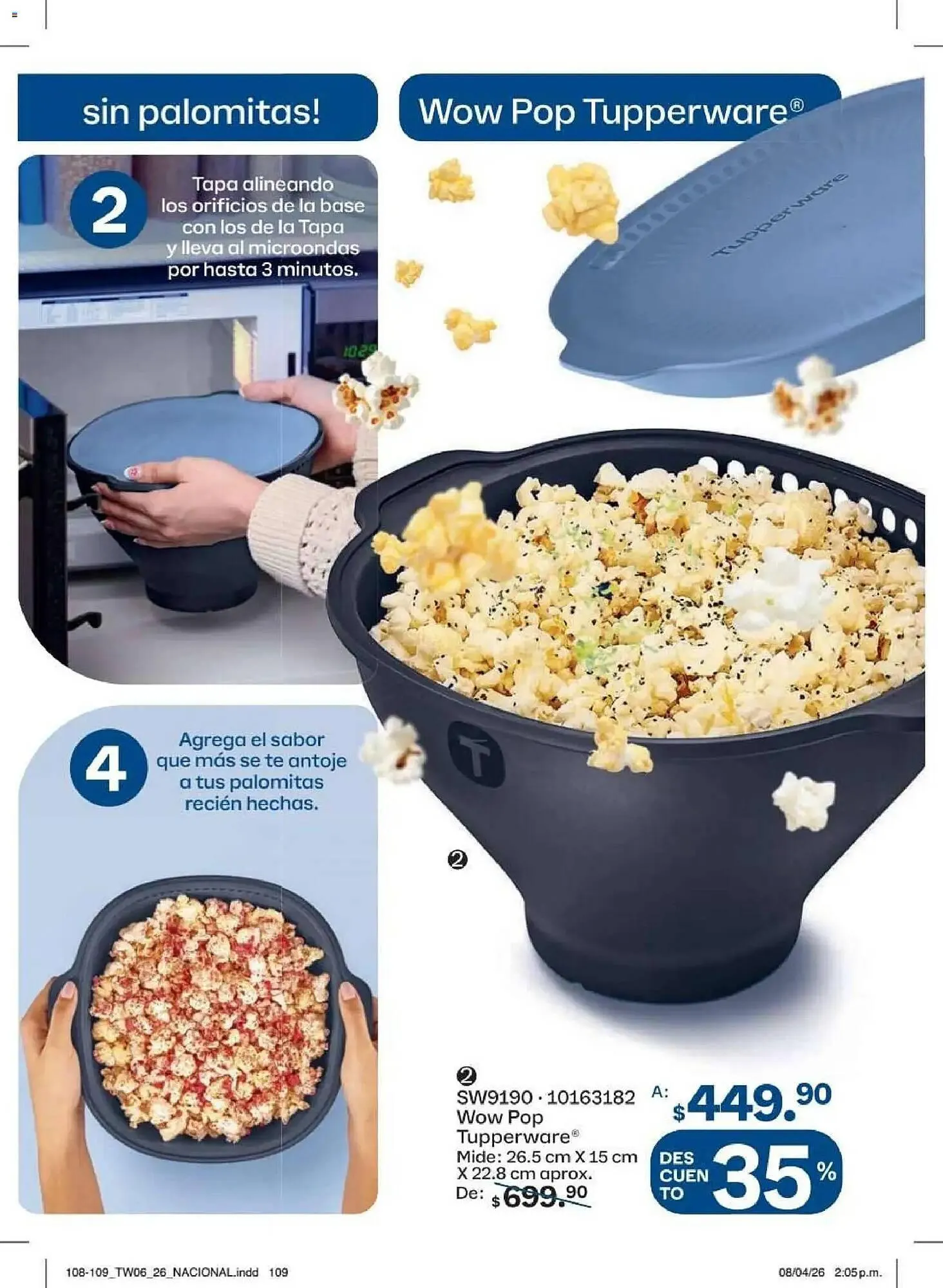 Catálogo de Catálogo Tupperware 18 de mayo al 14 de junio 2026 - Pagina 109