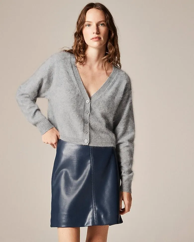 Brushed cashmere party cardigan
