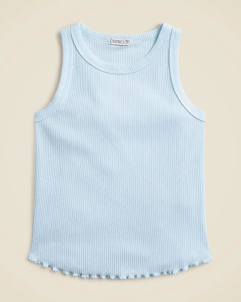 Girls' everyday tank top in vintage rib