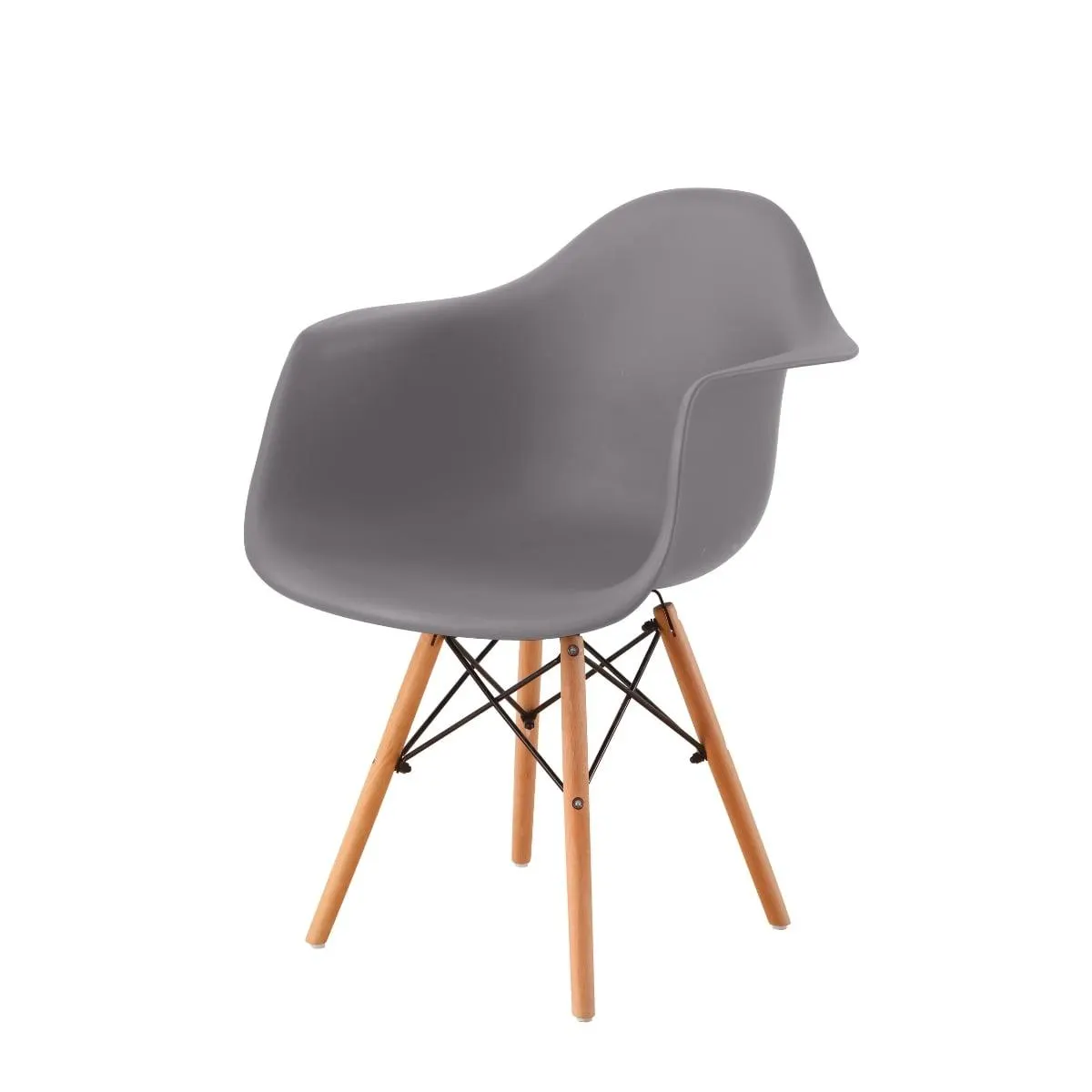 Set 2 Sillas De Comedor Miles color Gris