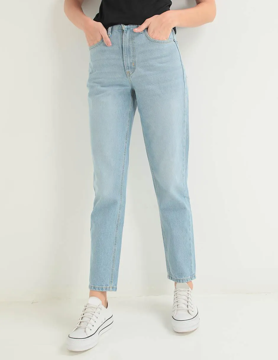 Jeans mom Aéropostale corte cintura para mujer