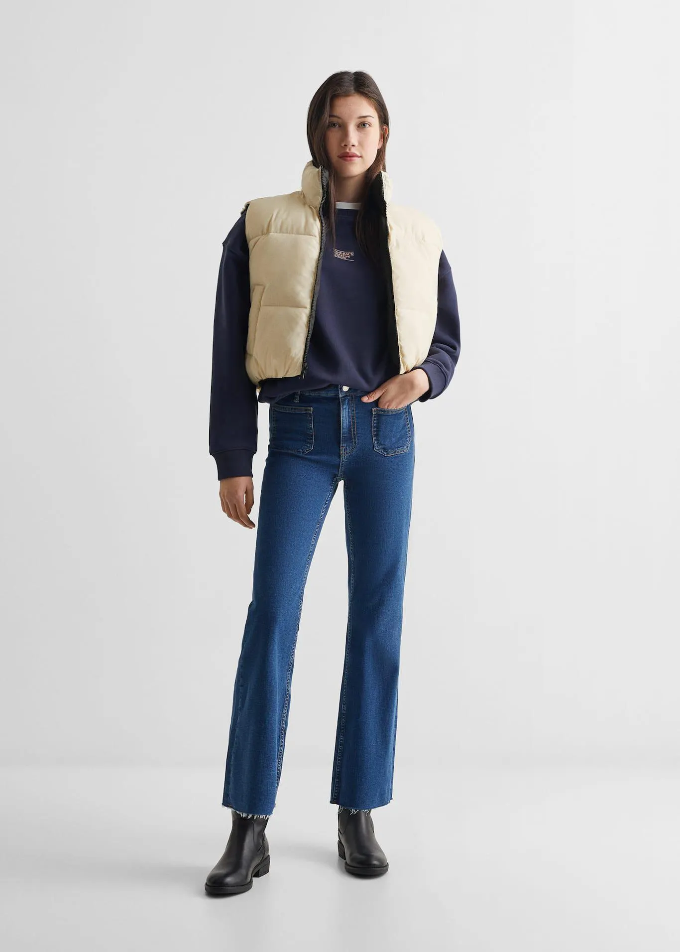 Chaleco acolchado reversible